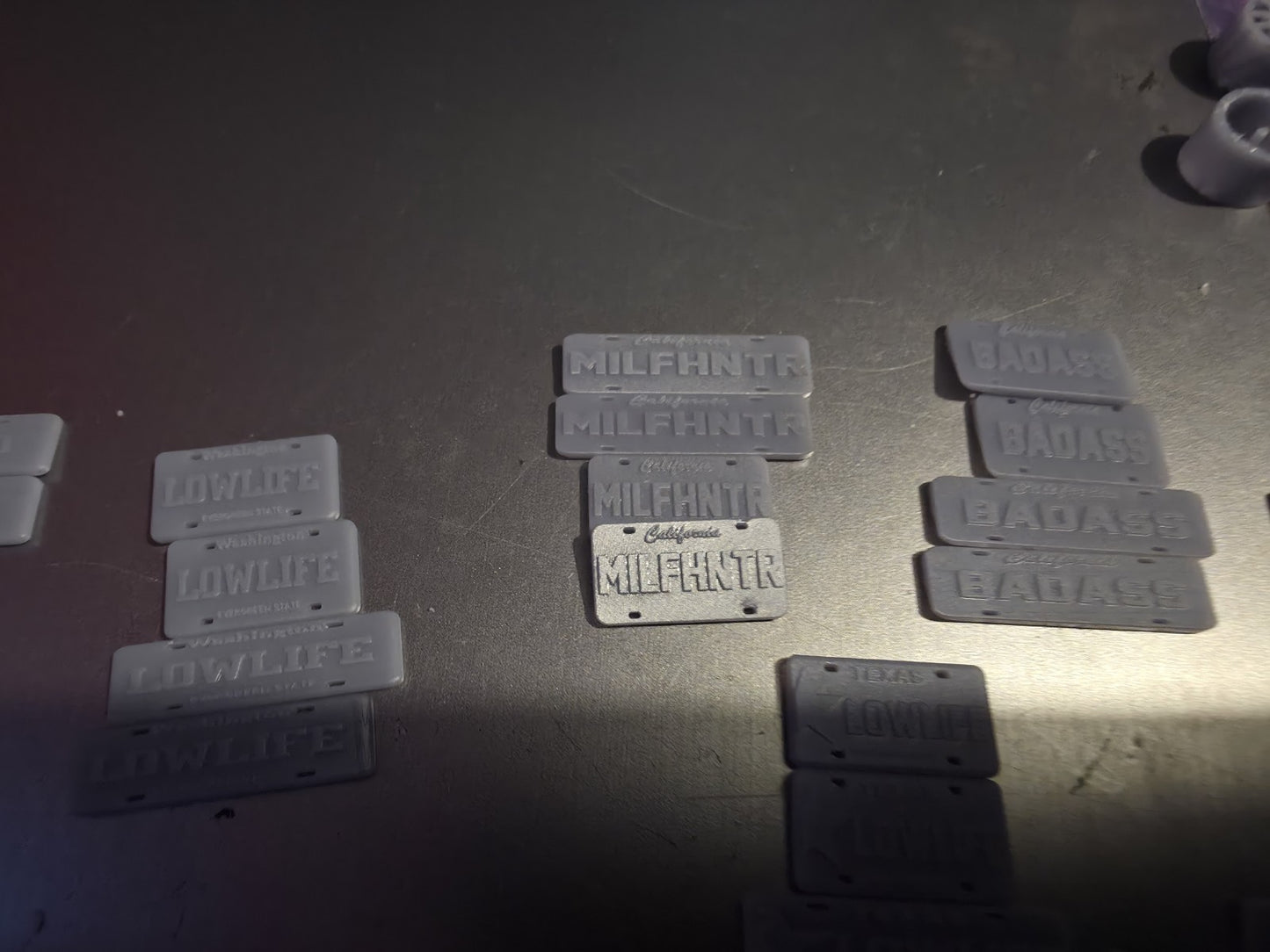 3D NUMBER PLATES