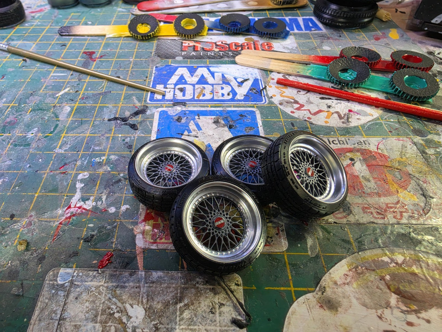 1/18 BBS RS Pre-painted Grey with Tyres RESIN DIECAST MODEL ***SALE ITEM***