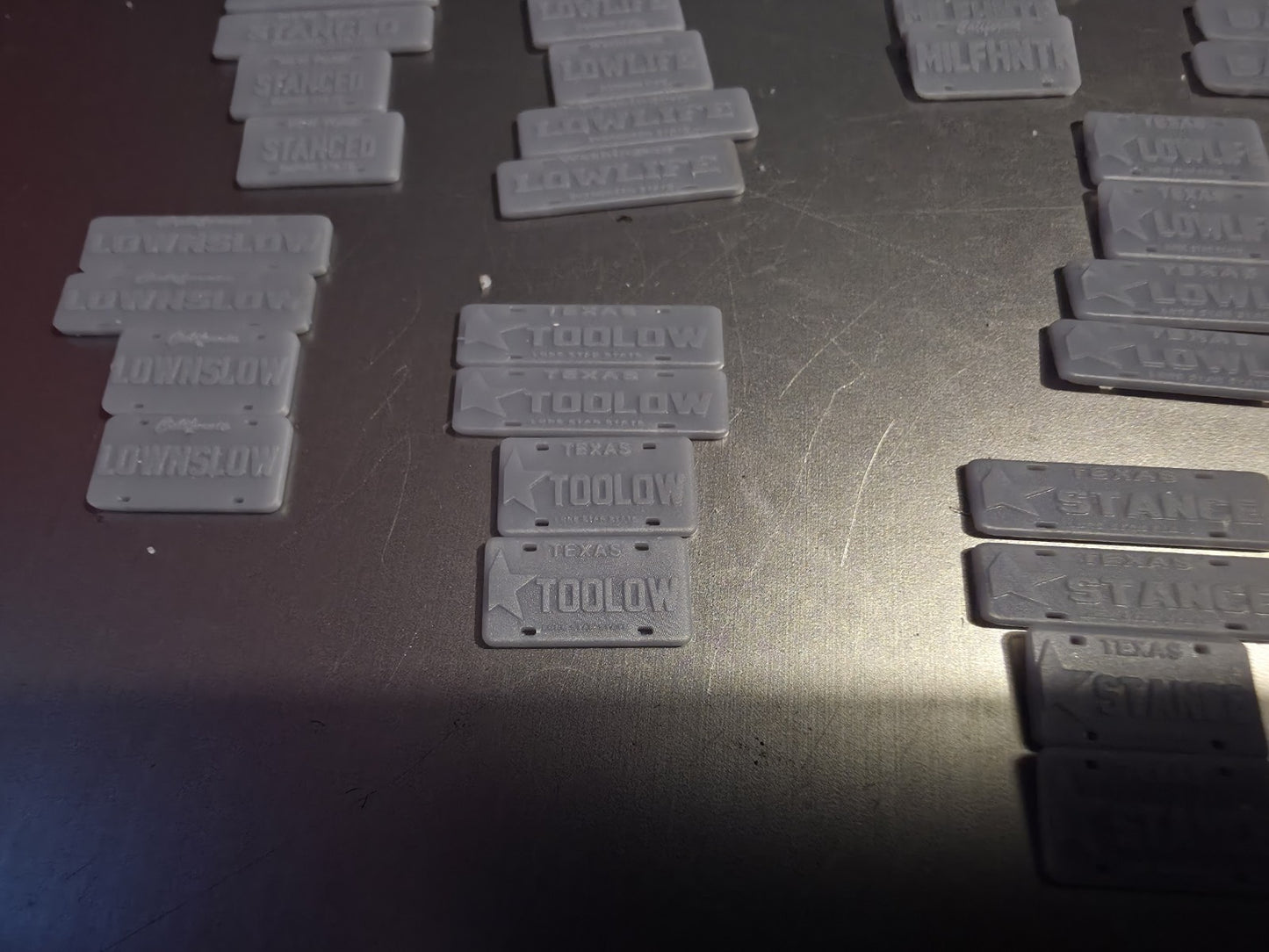 3D NUMBER PLATES