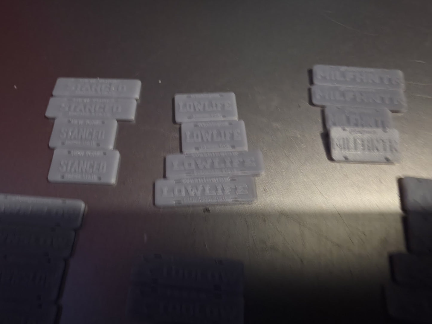 3D NUMBER PLATES