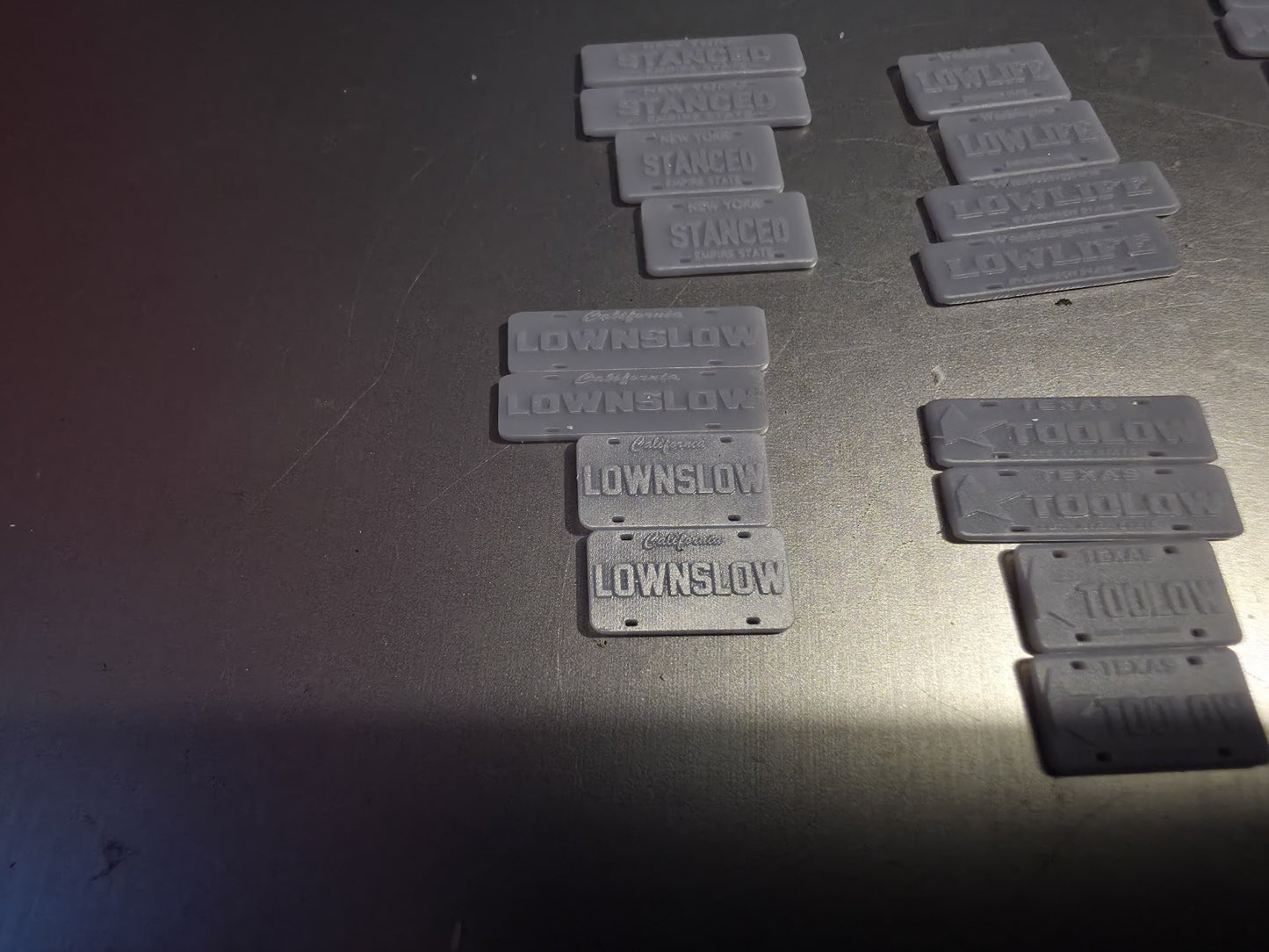 3D NUMBER PLATES