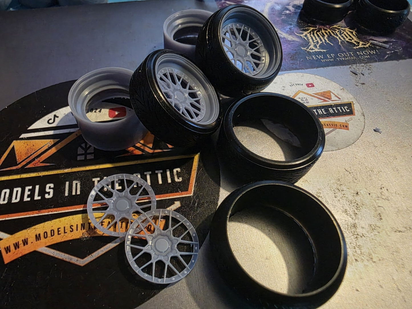 BBS RS2 Split Staggered Rubber tyres
