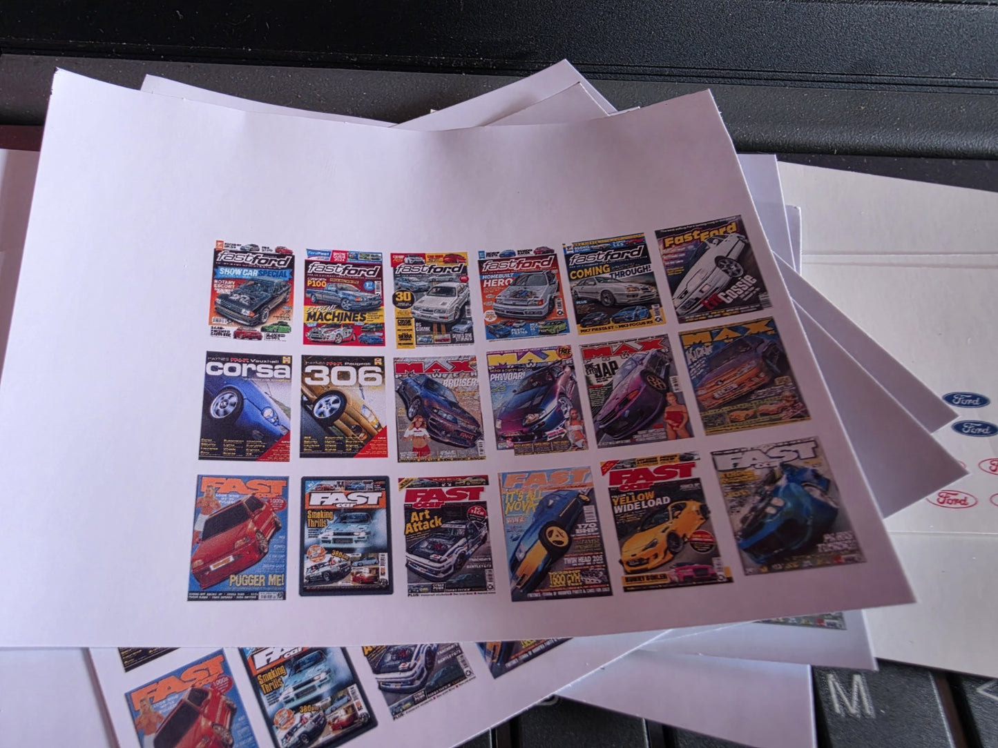 1/18 Scale FAST FORD, MAX POWER & FAST CAR MAGAZINE for DIECAST OR DIORAMA