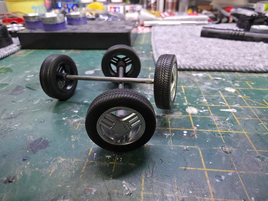 Opel Corsa Nova Wheels with AXLES MCG Opel Corsa Diecast 1.18