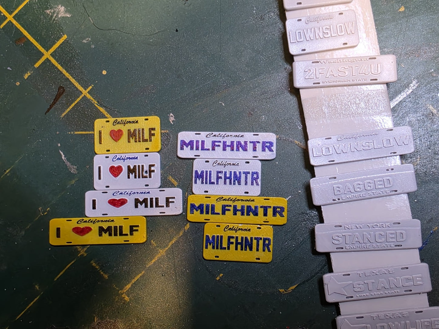 3D NUMBER PLATES