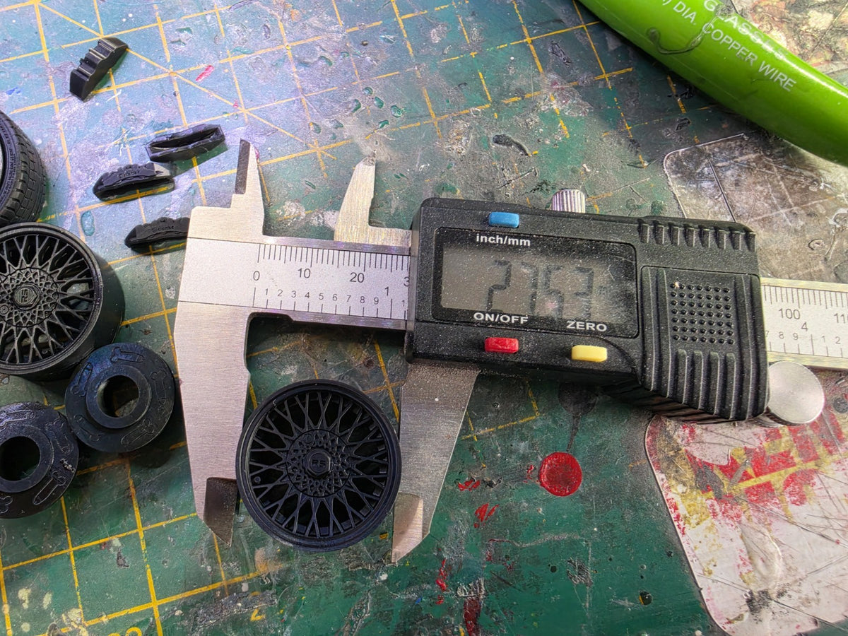 1/18 scale 18" FORD RS500 Wheels with Resin Tyres BRAKES