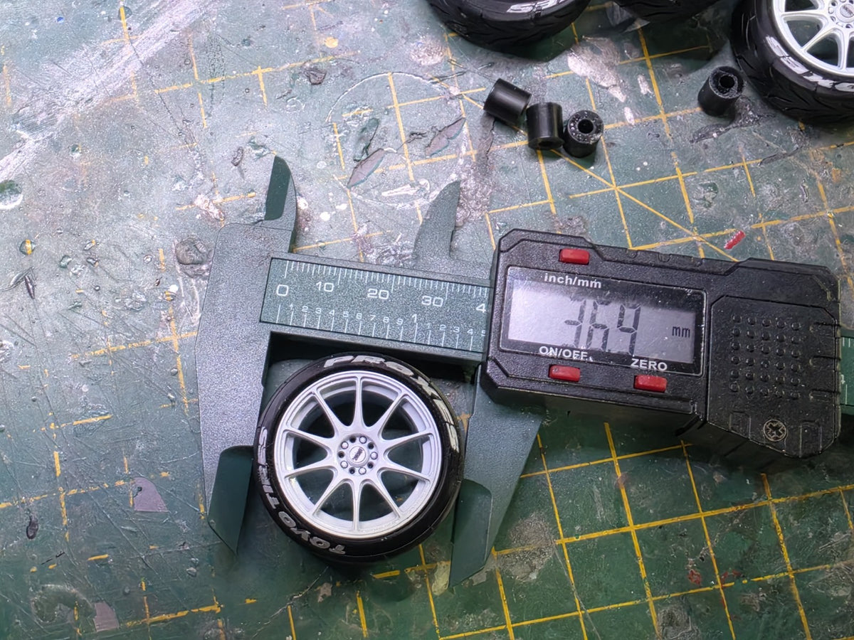 1/18 scale XXR 527 Wheels PRE-PAINTED WHITE