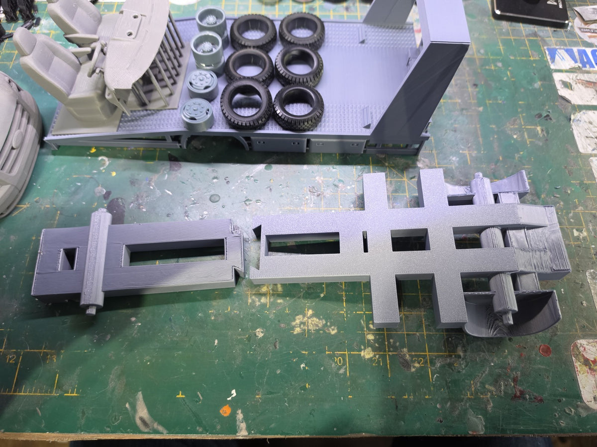 1/18 Ford Transit Recovery Lorry 3D Printed Model Kit Beavertail FULL KIT