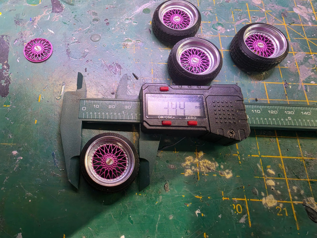 1/18 scale BBS RS Wheels PRE-PAINTED PINK