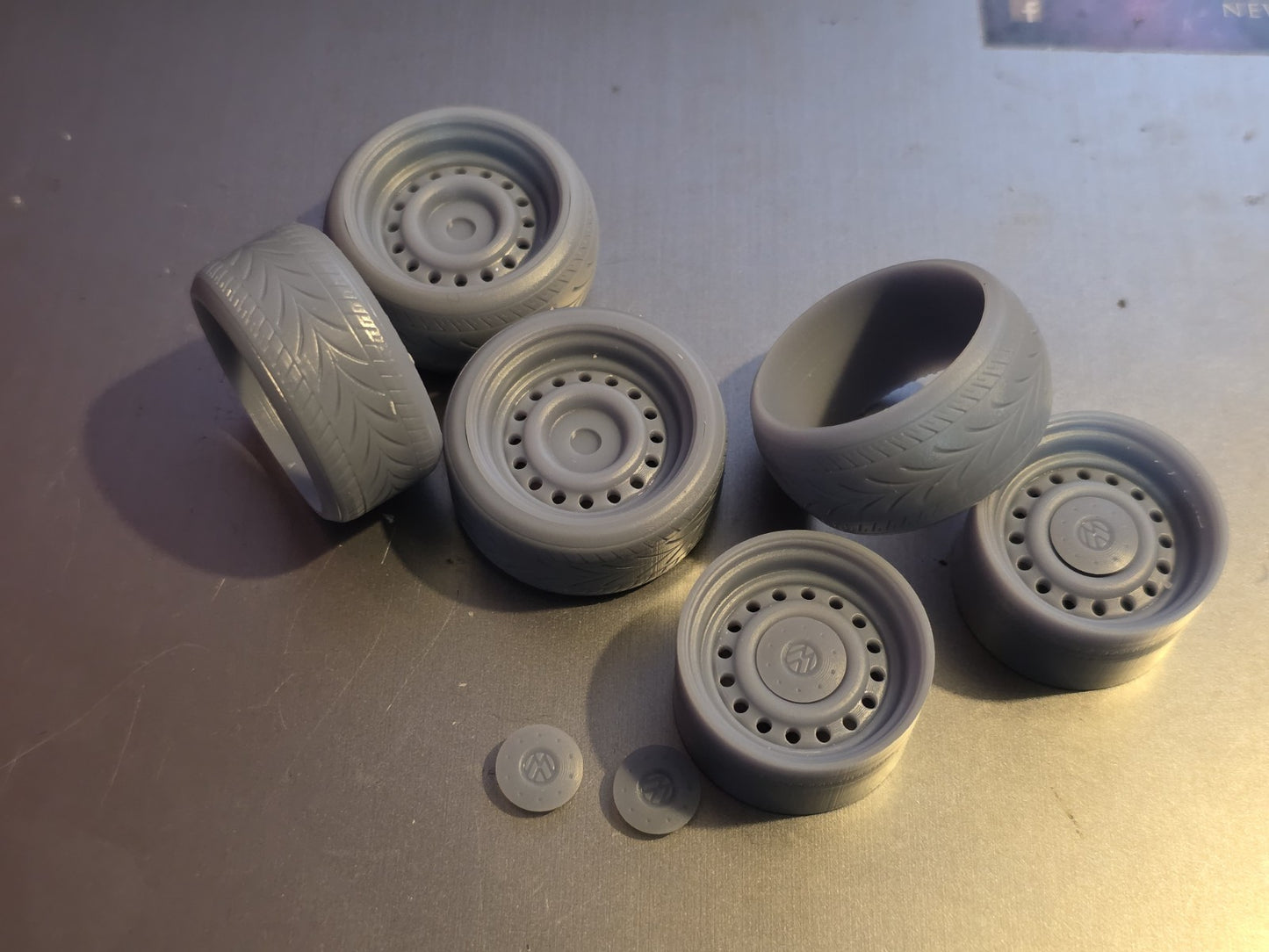 VW Banded Steels with Centre Caps