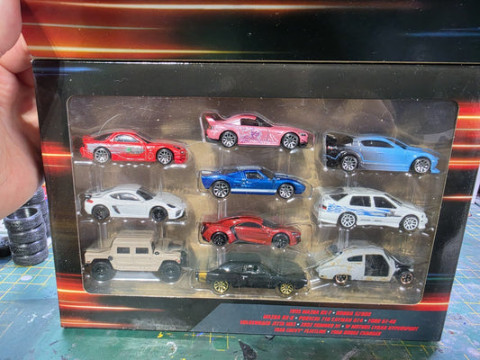 Hot Wheels Fast & Furious 10-Pack 1:64 Diecast Mazda Cars HKW22 Unopened
