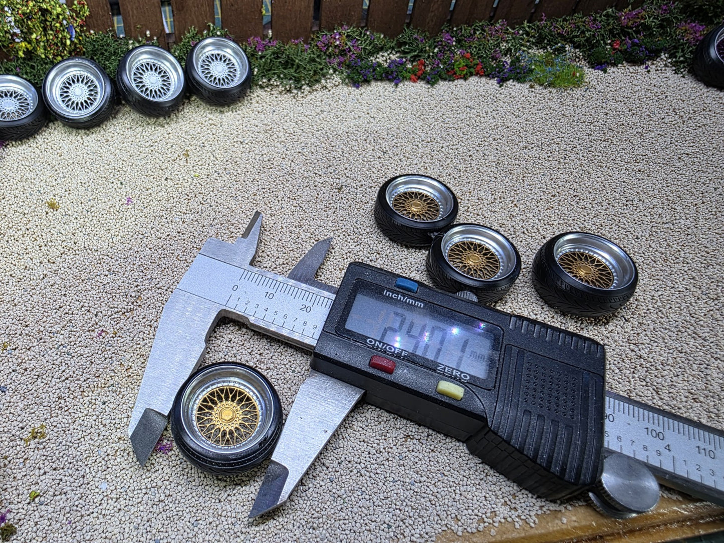 1/24 scale BBS RS Gold painted Set