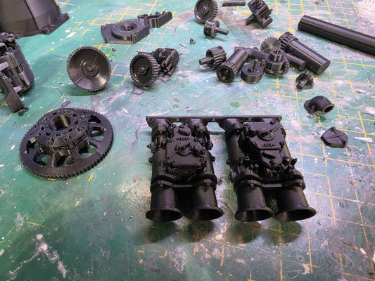 1/4 Scale 3D PRINTED FORD BDA Engine And Gearbox For DESK DISPLAY Or GIFT KIT