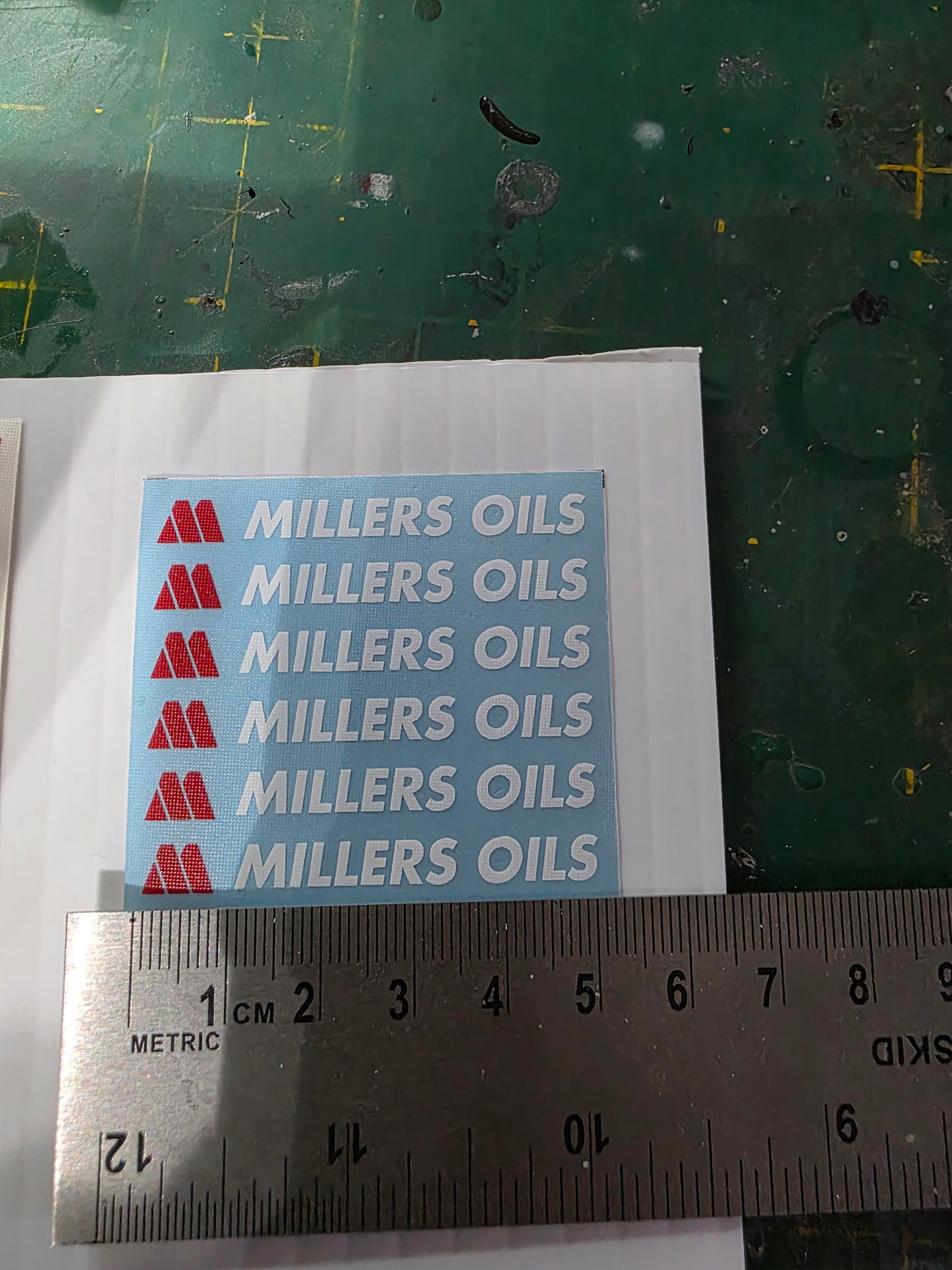 Millers Oils Windscreen Sticker