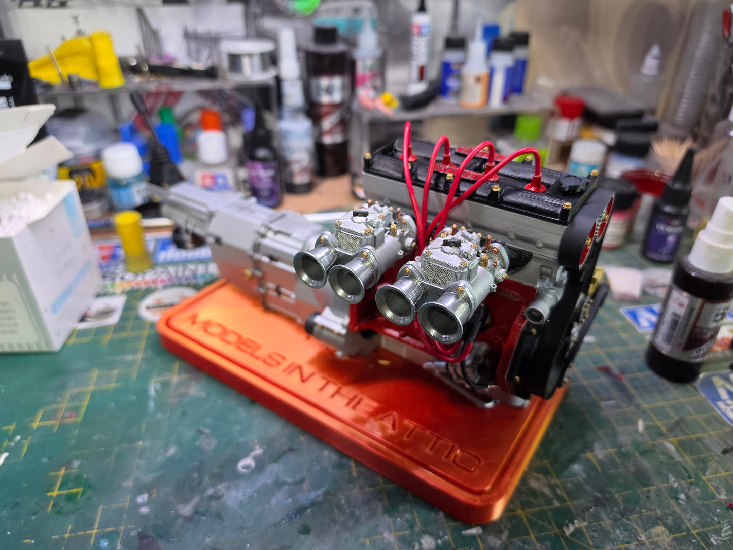 1/4 Scale 3D PRINTED FORD BDA Engine And Gearbox For DESK DISPLAY Or GIFT KIT