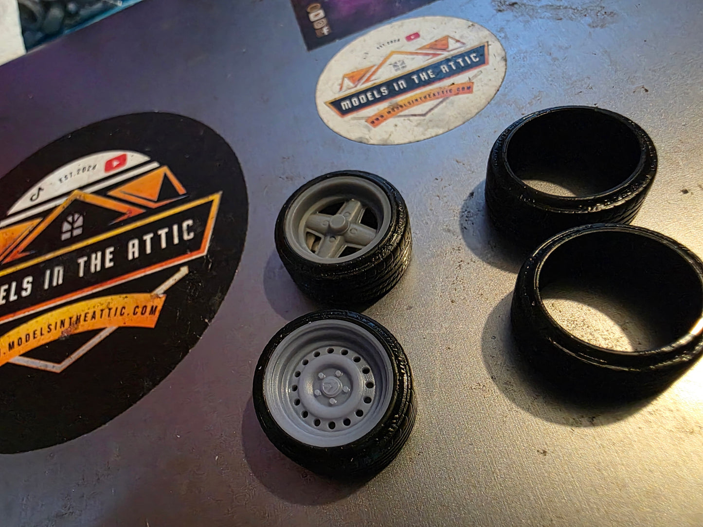 1/24 Scale Rubber Michelin Stretched tyres