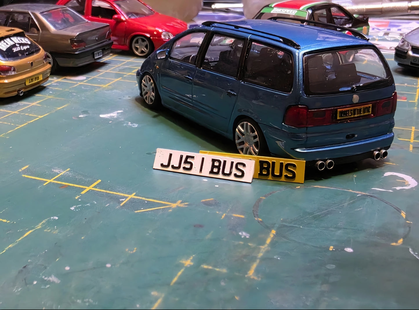 Custom printed 3D Number Plates for 1/18 1/24 1/43