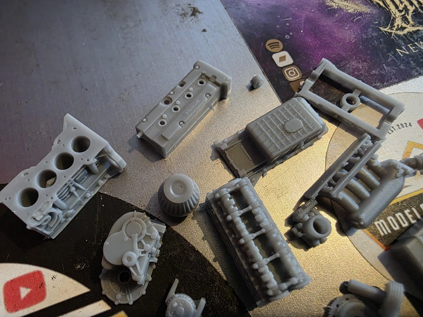 1/24 Scale Honda K20 Turbo Engine & Gearbox