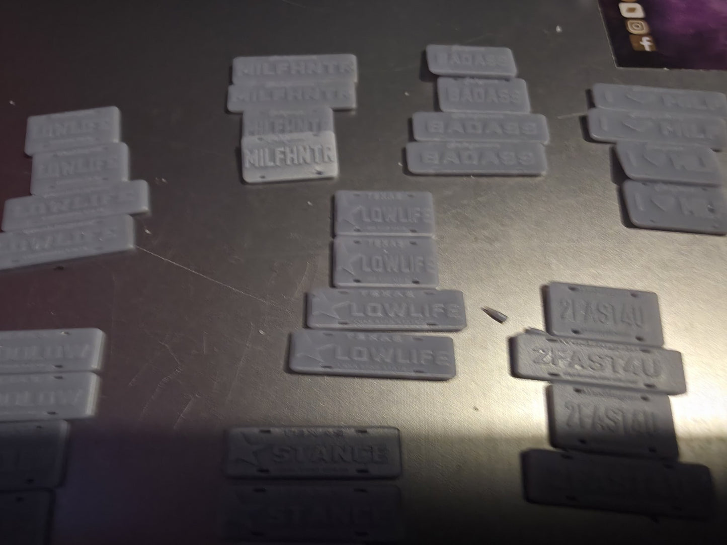 3D NUMBER PLATES