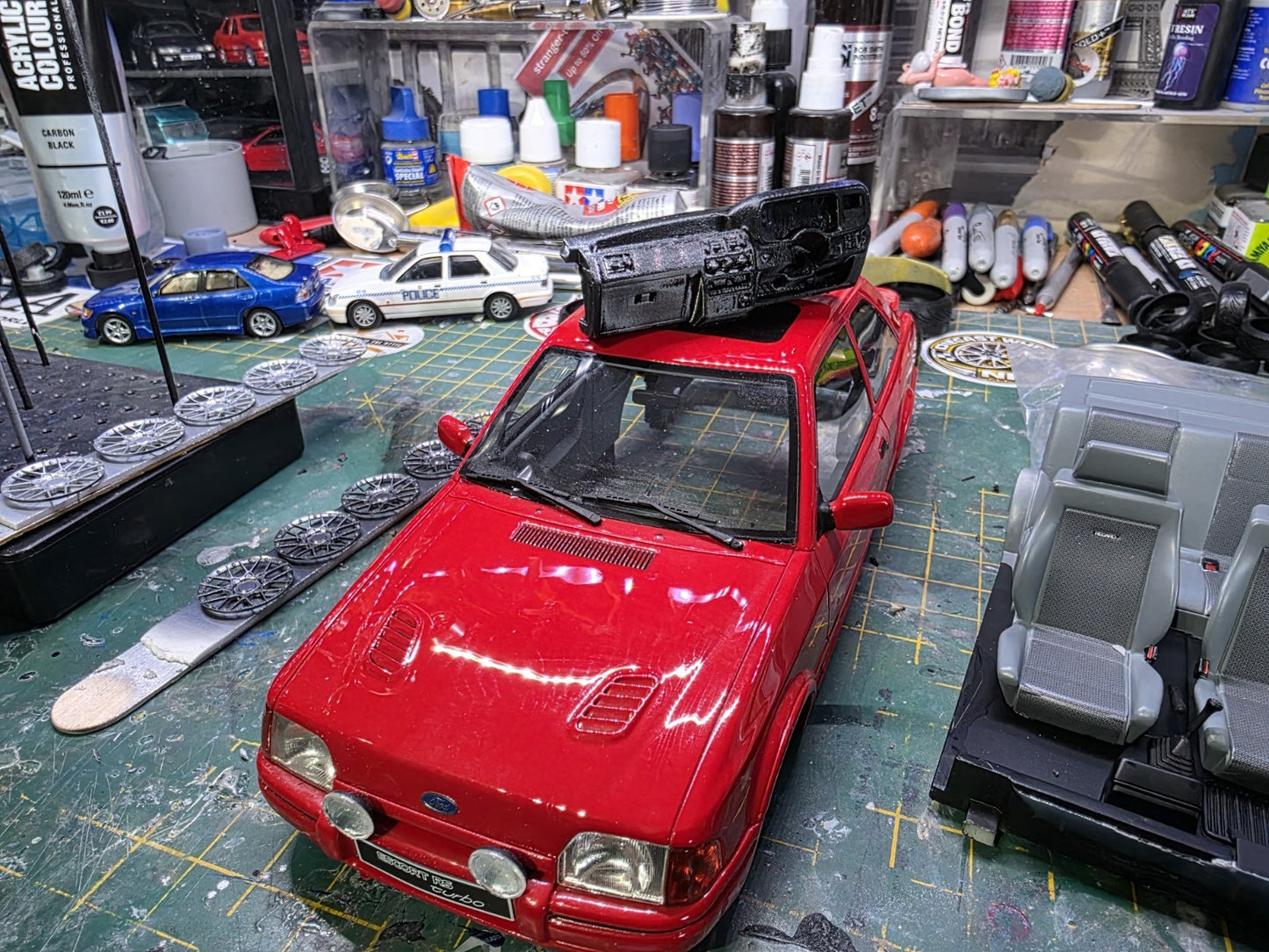 1/18 OttO Model Ford Escort RS RHD Dash Conversion