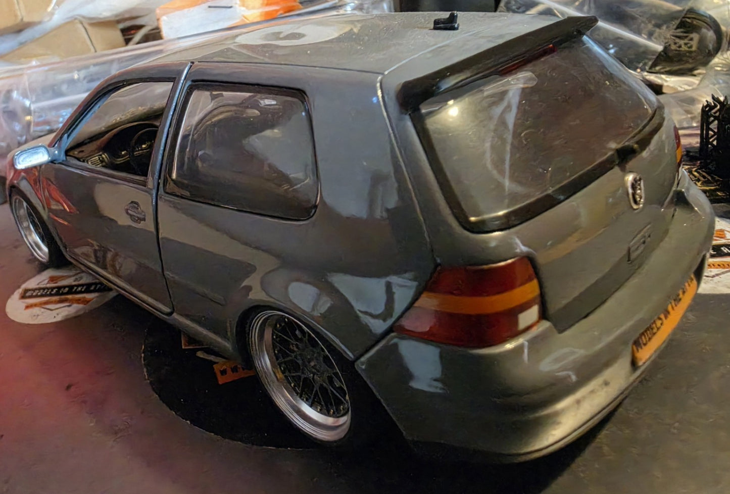 1/18 3d Printed Rear Spoiler For MK4 GOLF UNPAINTED