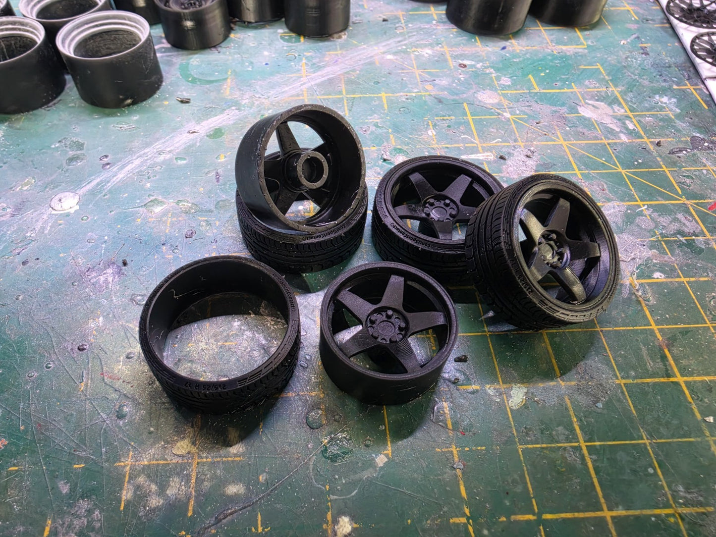 1.18 33mm Rota GTR WHEELS with LOW PROFILE Continental Tyres