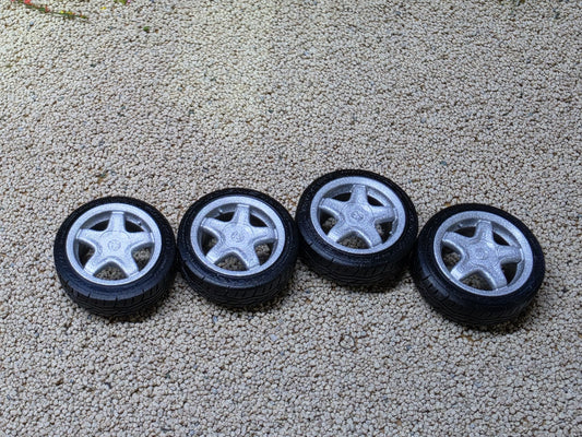 1/24 Scale Alessio Speedline 3d Printed Wheels & RESIN Tyres