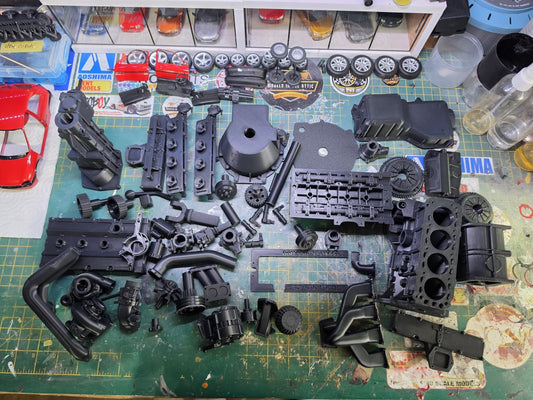 1/4 Scale 3D PRINTED Cosworth YB RWD Engine & Gearbox