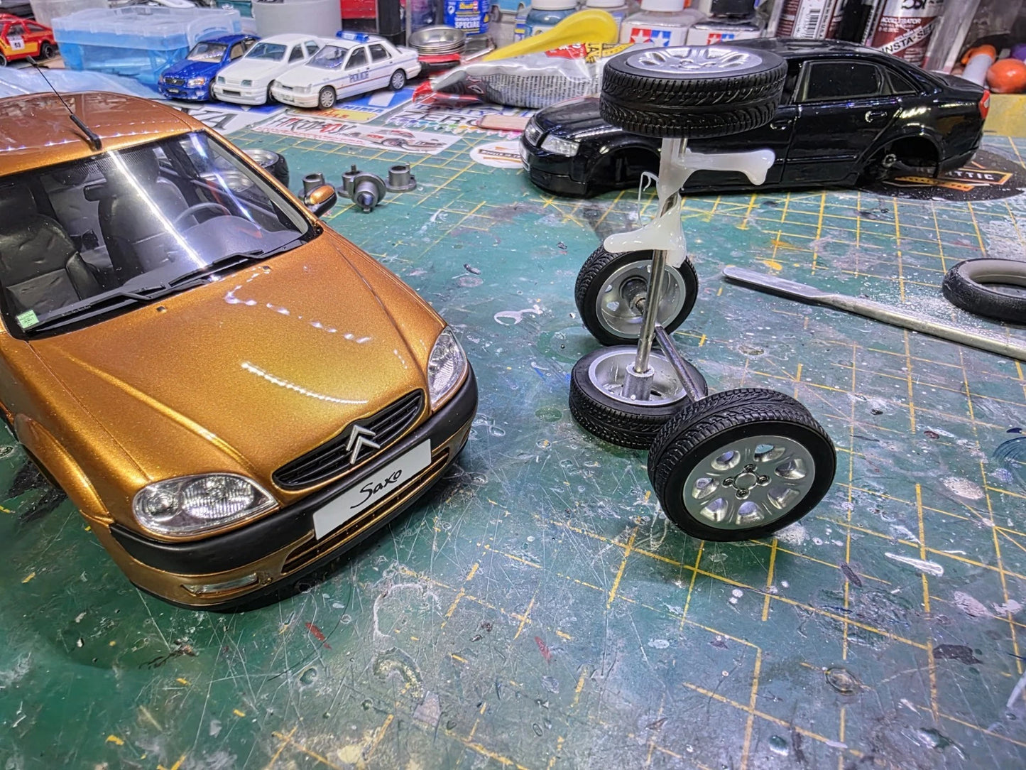 CITROEN SAXO 1/18 OTTO MODELS WHEELS AND TYRES Only