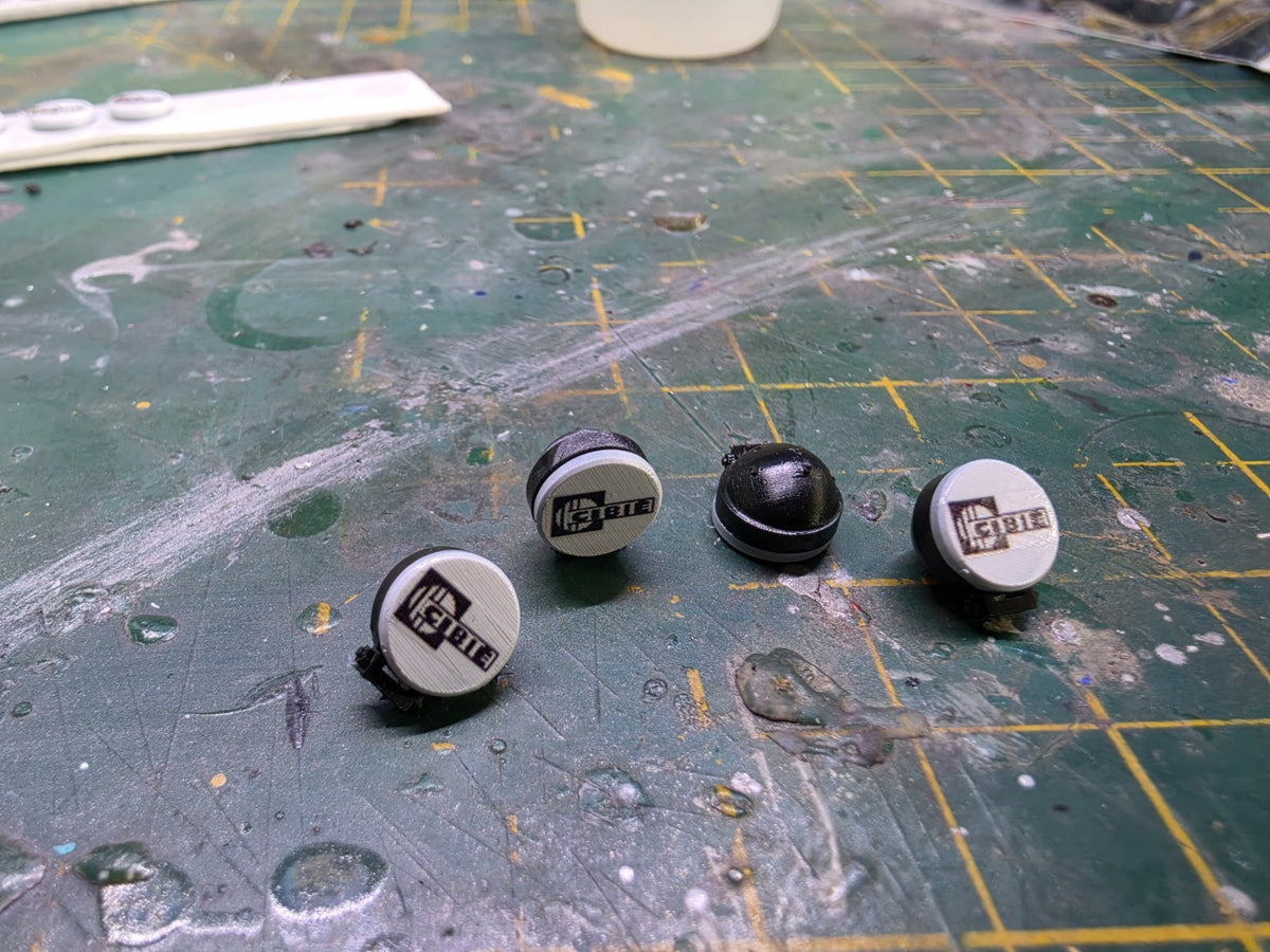 1/24 Scale CIBIE Spotlights Kit with DECALS PRE-PAINTED
