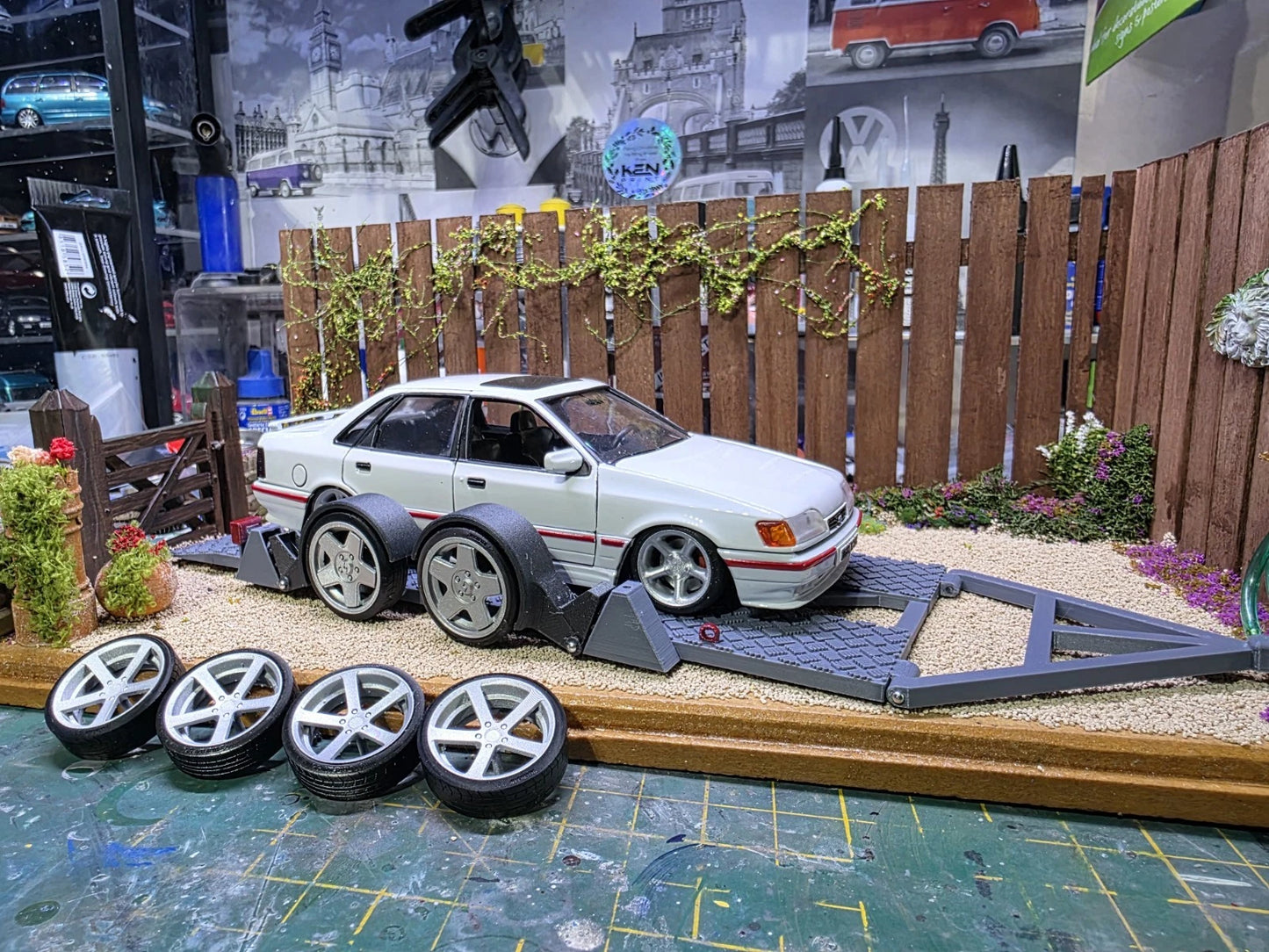 1/24 Scale Functioning Lowered Transporter Trailer Kit SCHMIDT