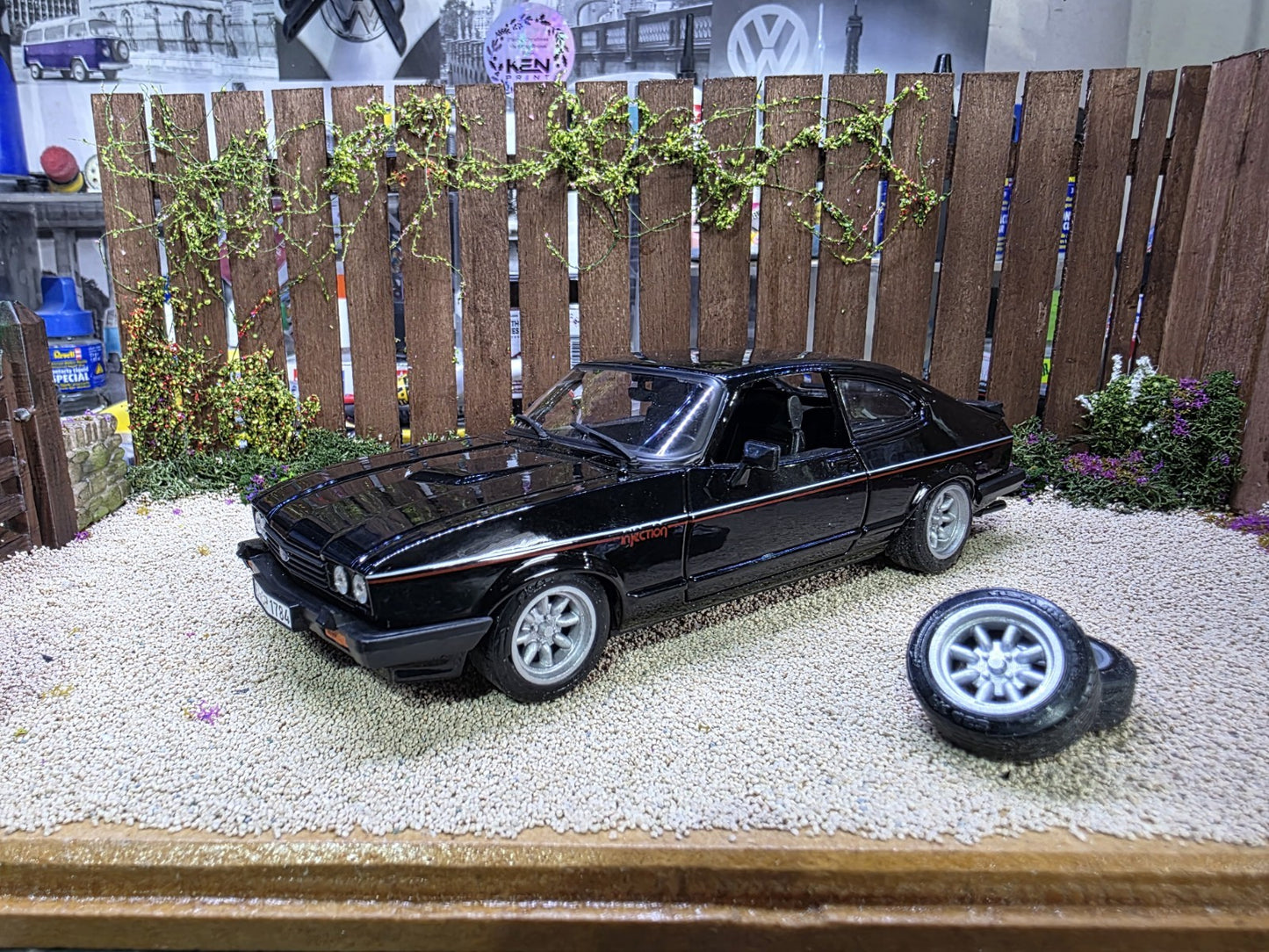 1/24 scale Superlites with Rubber Tyres painted Set