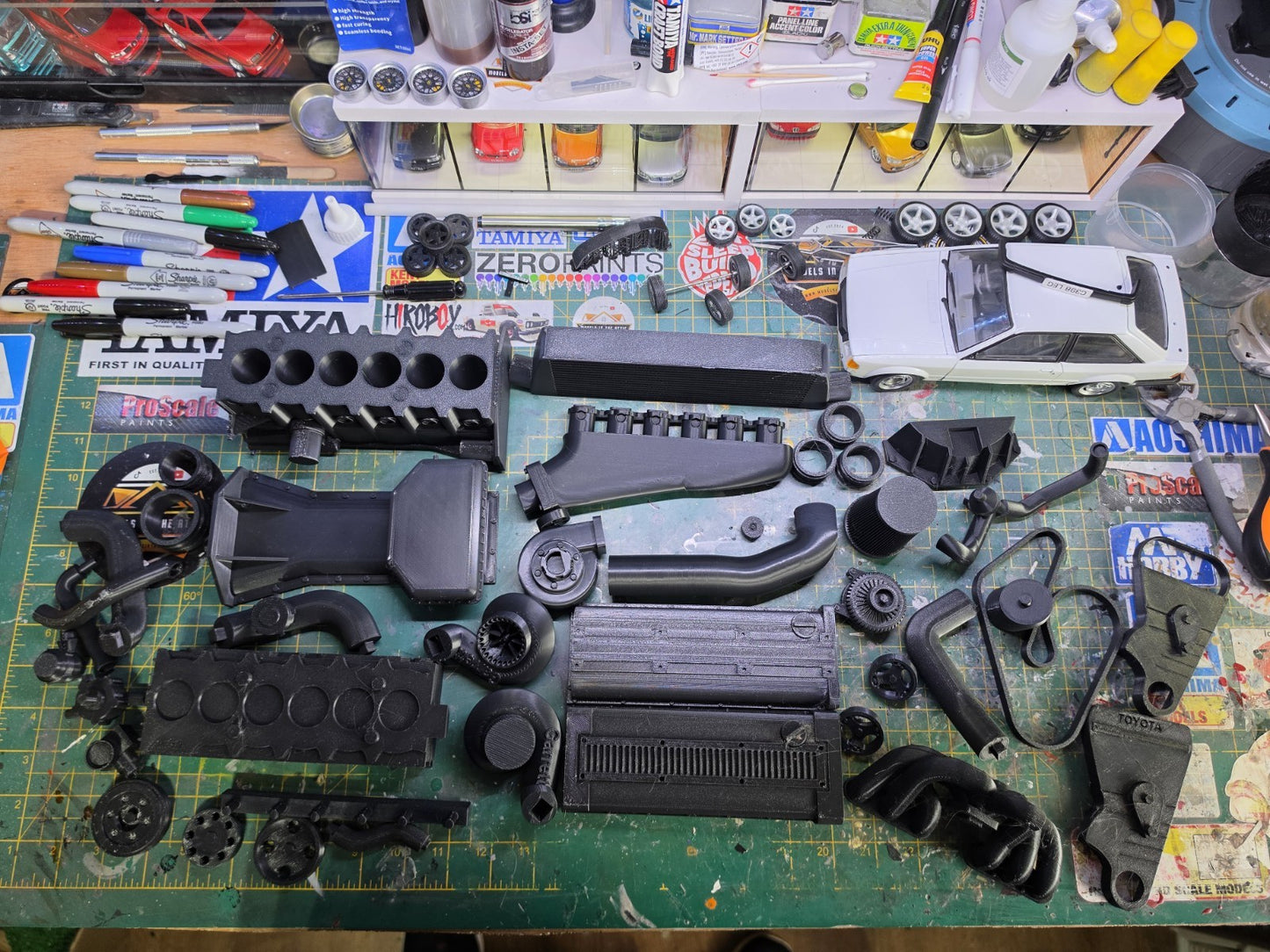 1/4 Scale 3D PRINTED Toyota 2JZ Engine For DESK DISPLAY GIFT KIT