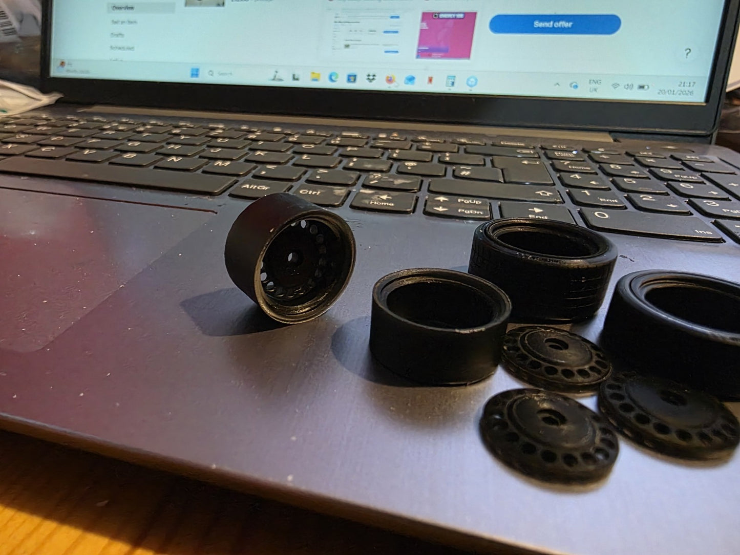 1/24 scale VW Steel Wheels