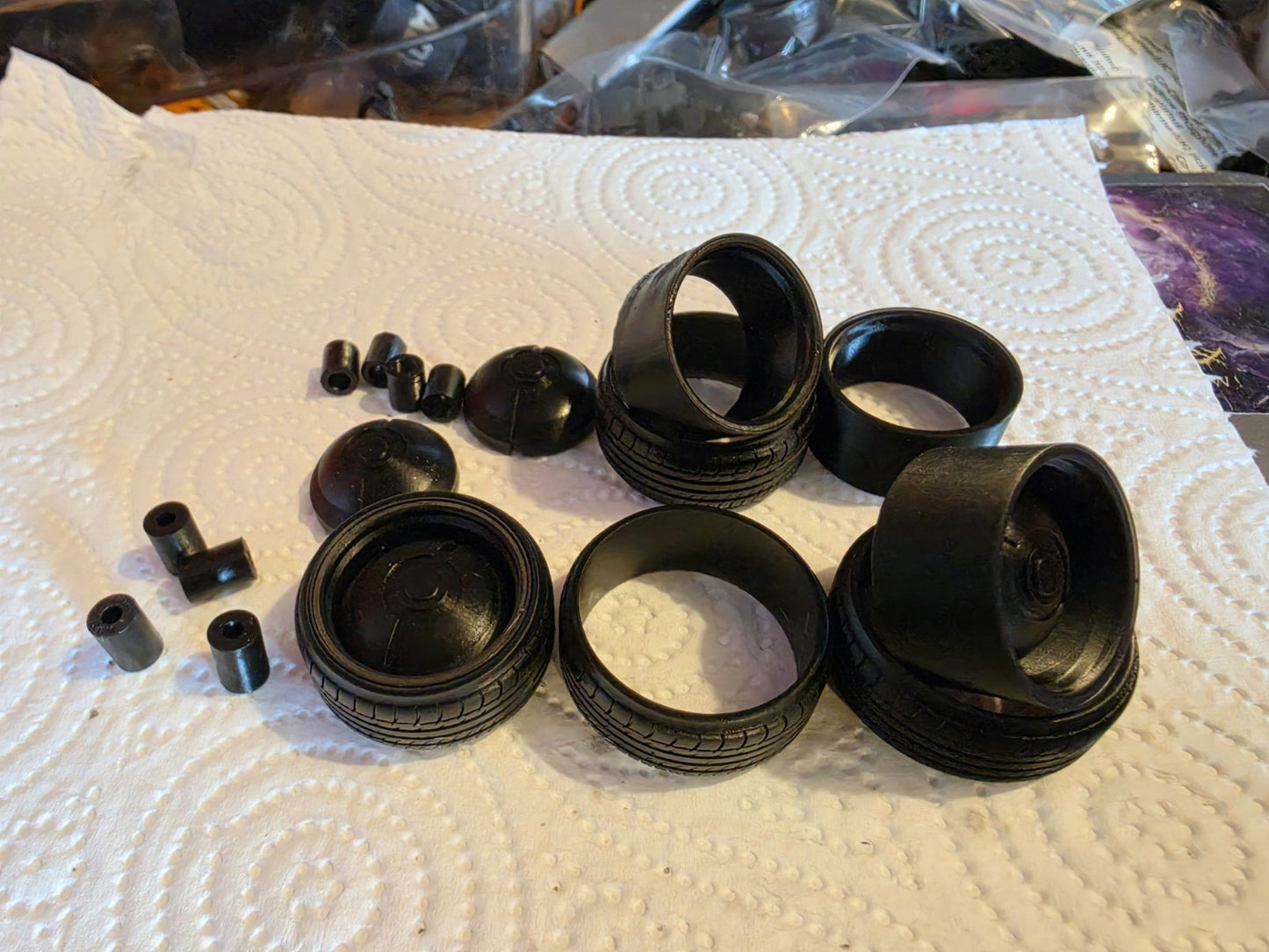 1/18 Scale Pokemon PokeBall 3d Printed Wheels & RESIN Tyres