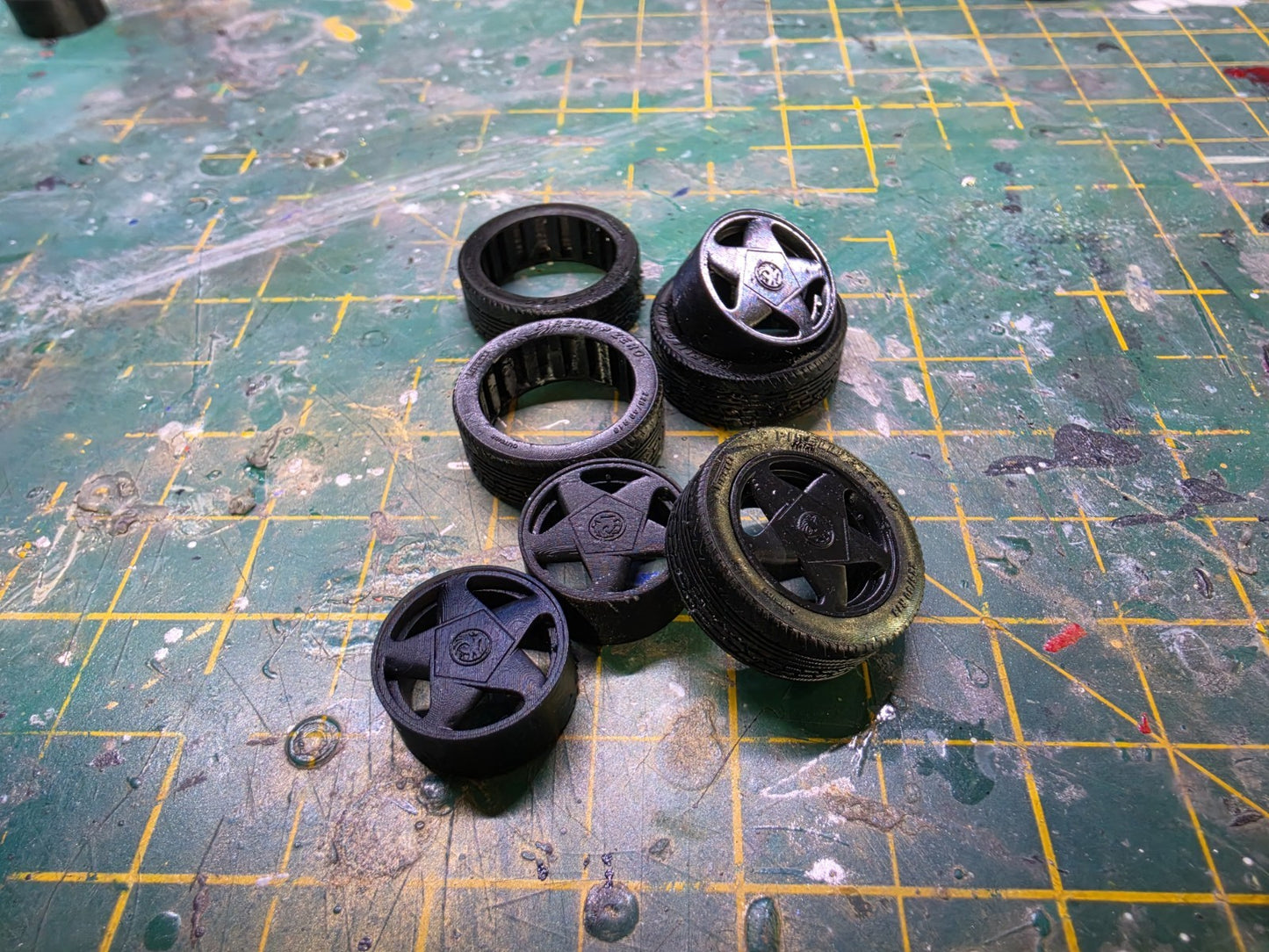 1/24 Scale Vauxhall Cavalier TD 3d Printed Wheels