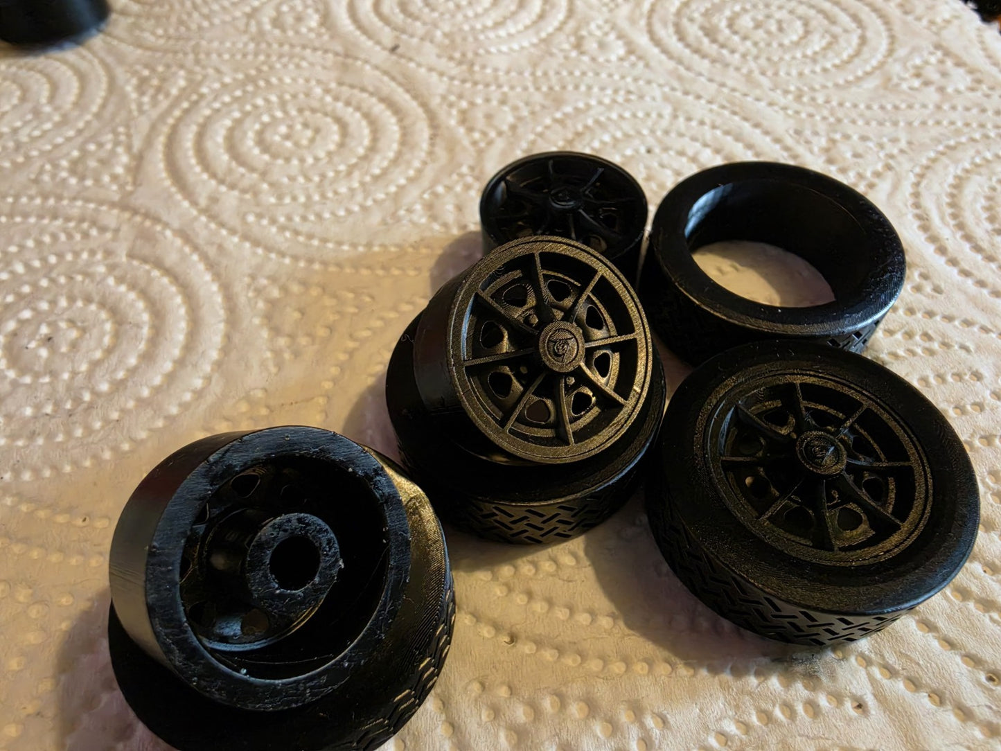 1/18 Scale Dunlop D1 3d Printed Wheels & Tyres