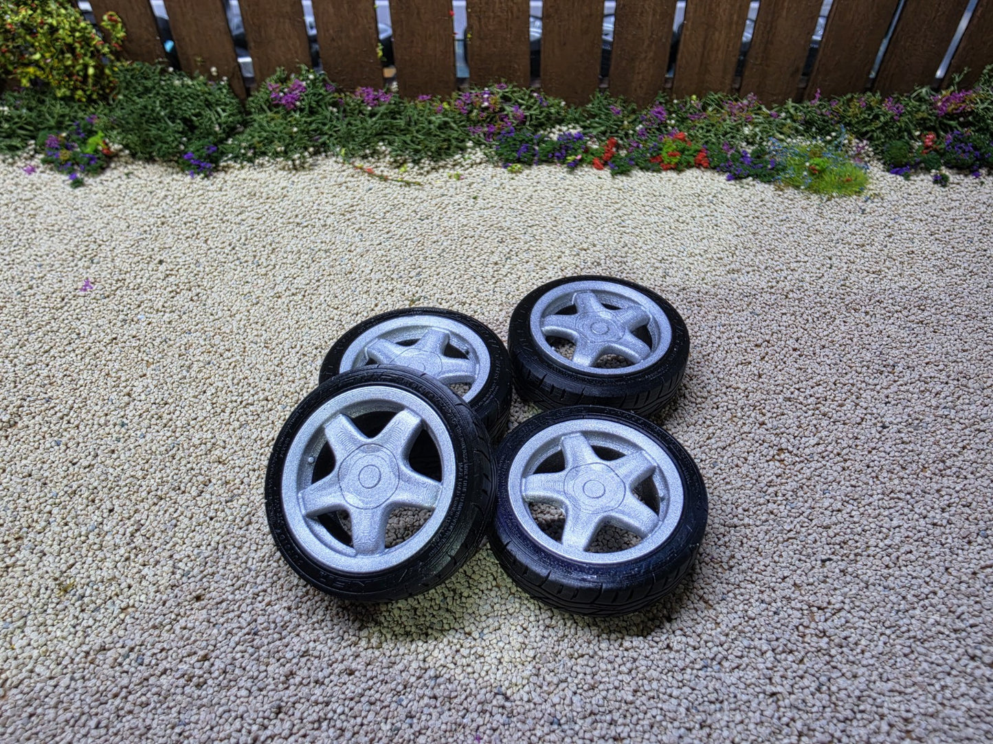 1/18 Scale Alessio Speedline 3d Printed Wheels & RESIN Tyres