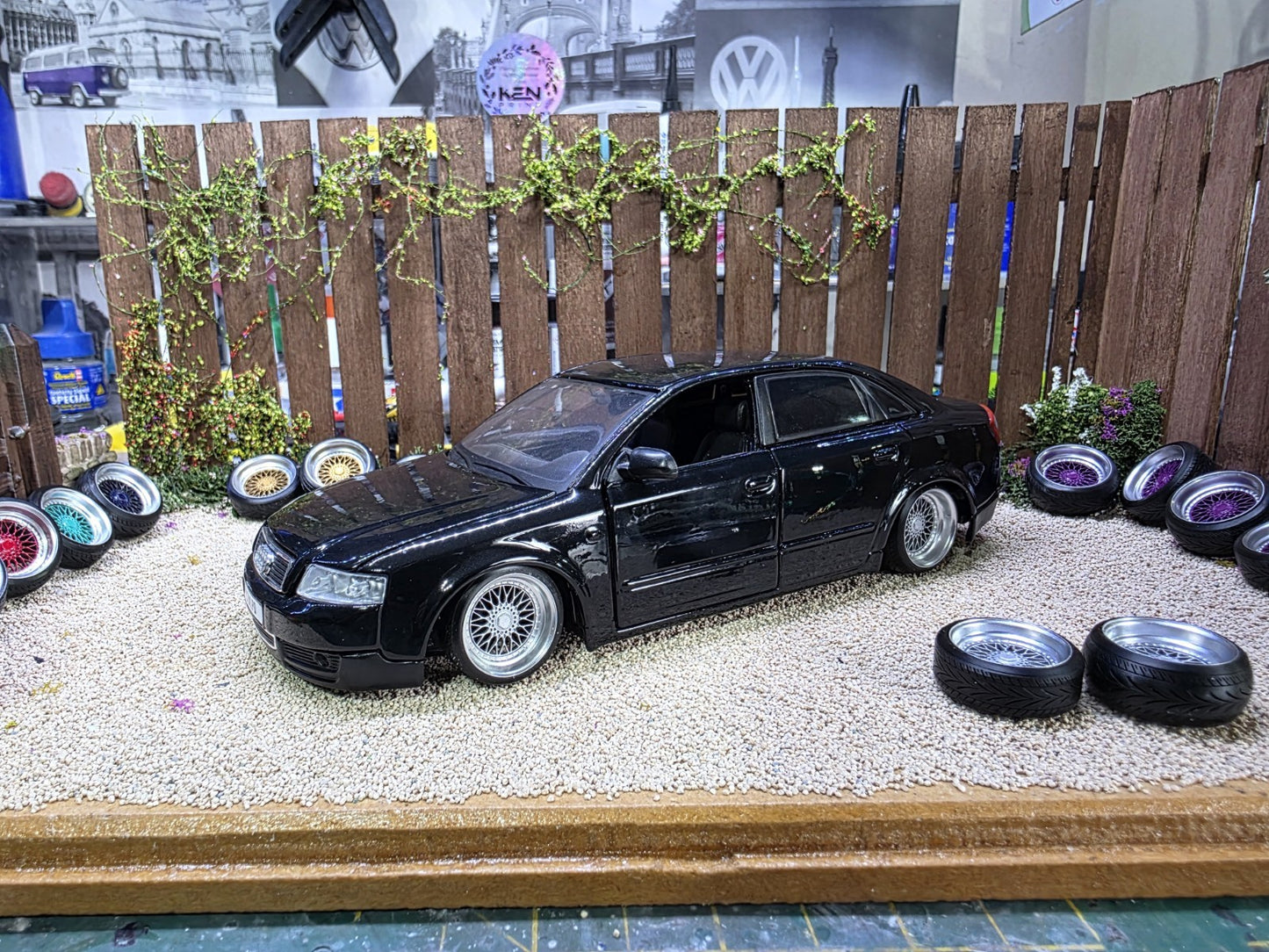 1/24 scale BBS RS Silver painted Set