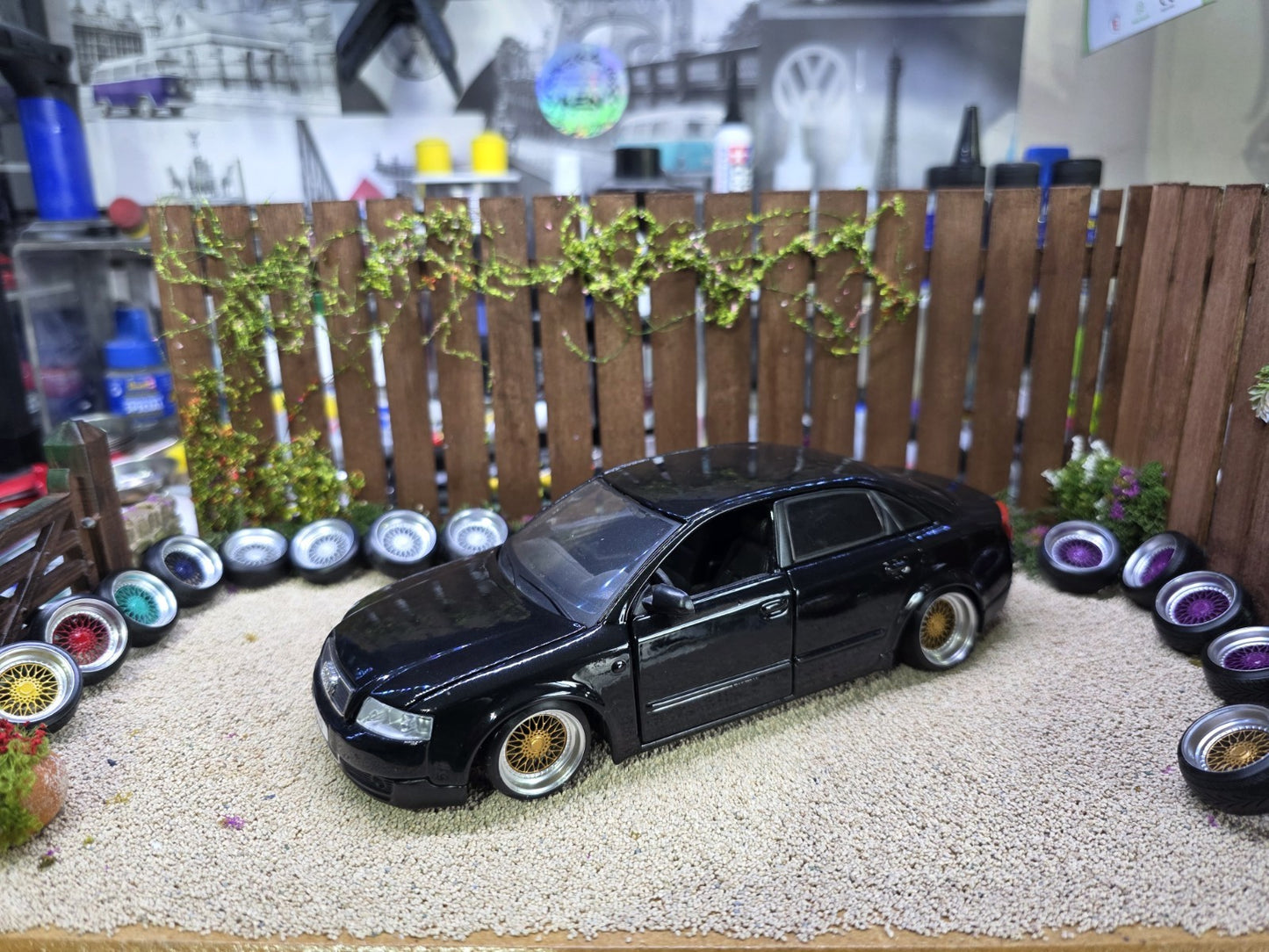 1/24 scale BBS RS Gold painted Set