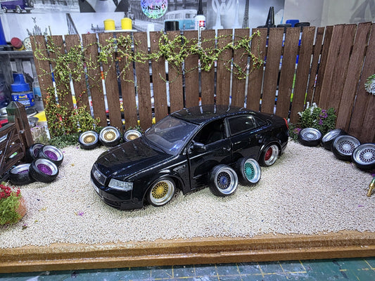1/24 scale BBS RS HARLEQUIN painted Set