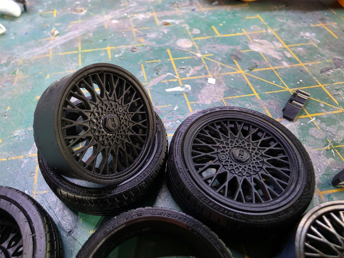 1/18 scale 18" FORD RS500 Wheels with Resin Tyres BRAKES