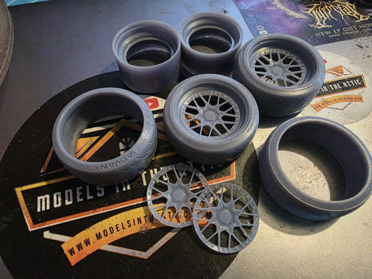 BBS RS2 Split Staggered Yokohama Resin tyres