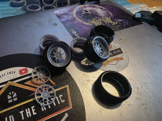 BBS RS2 Split Staggered Rubber Tyres