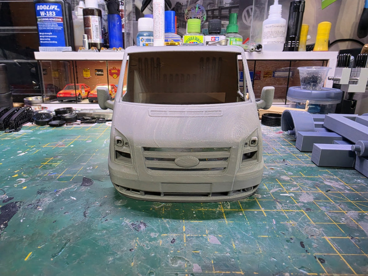 1/18 Ford Transit Recovery Lorry 3D Printed Model Kit Beavertail FULL KIT