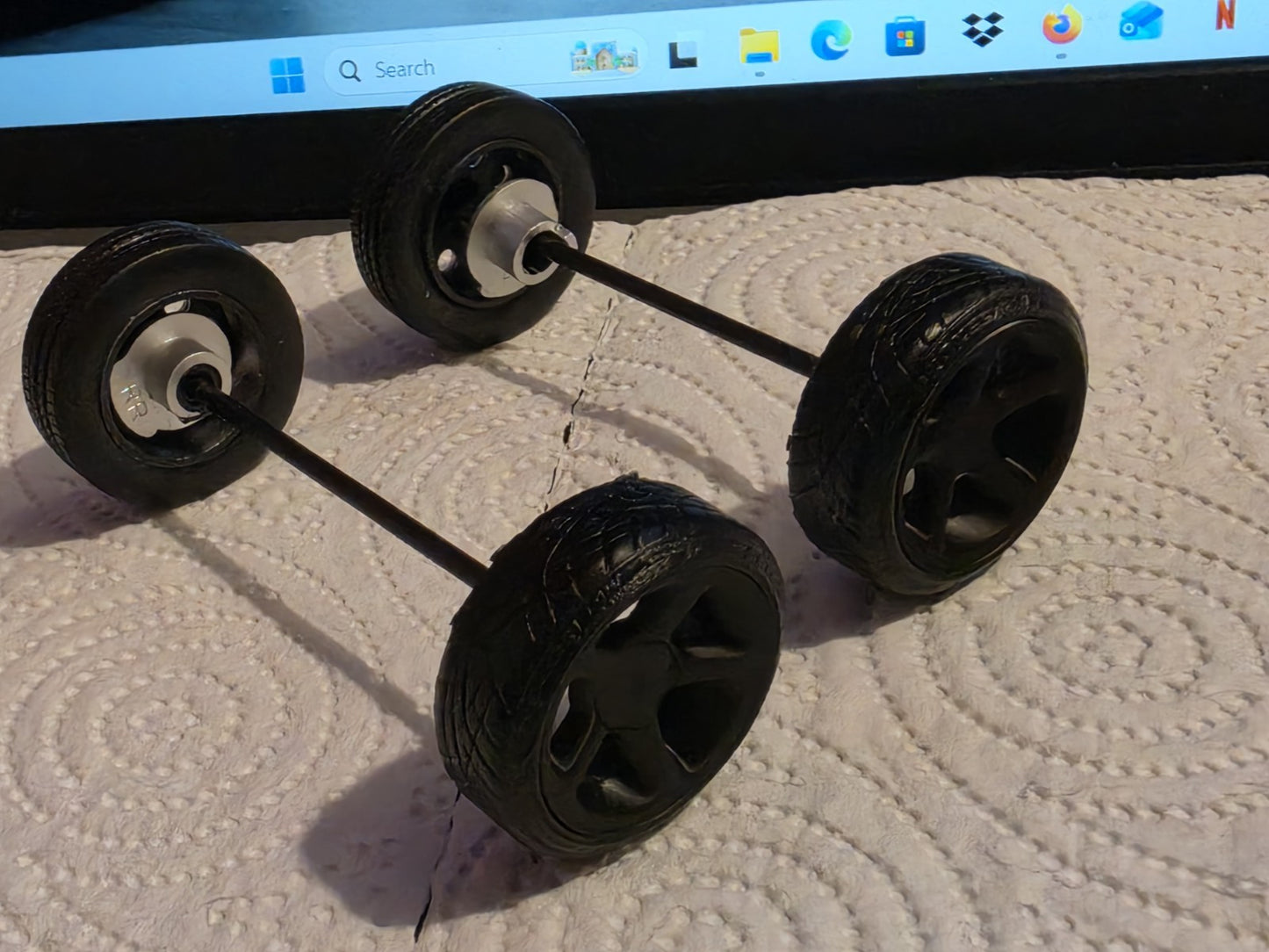 1/18 scale Ford Cosworth Wheels with Toyo Rubber Tyres & MCG OTTO HUBS