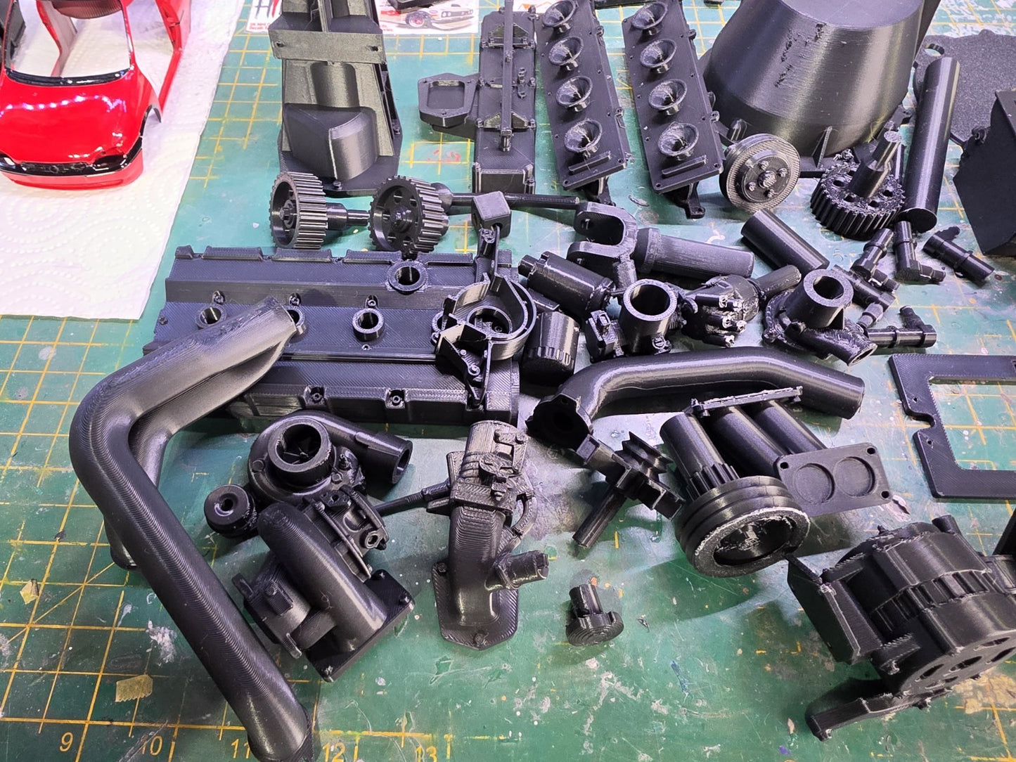 1/4 Scale 3D PRINTED Cosworth YB RWD Engine & Gearbox