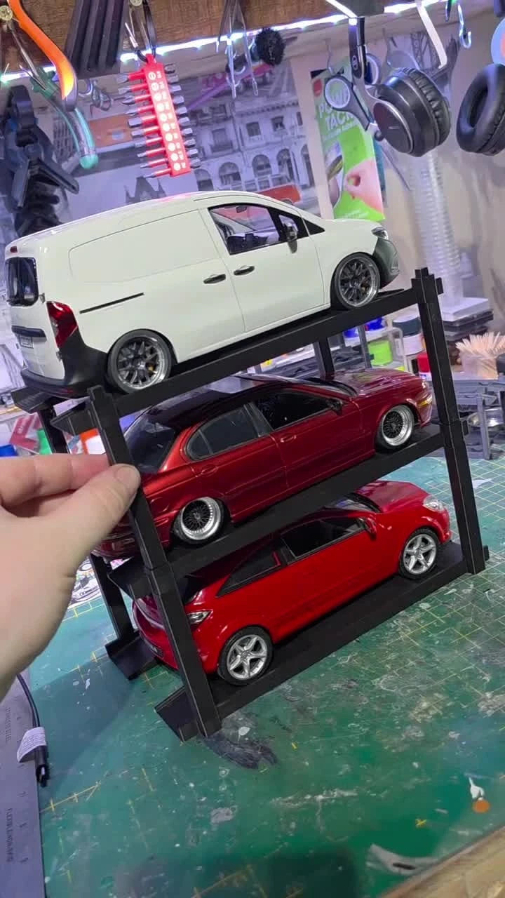 1/18 Scale Model Car 2 Tier Stacker
