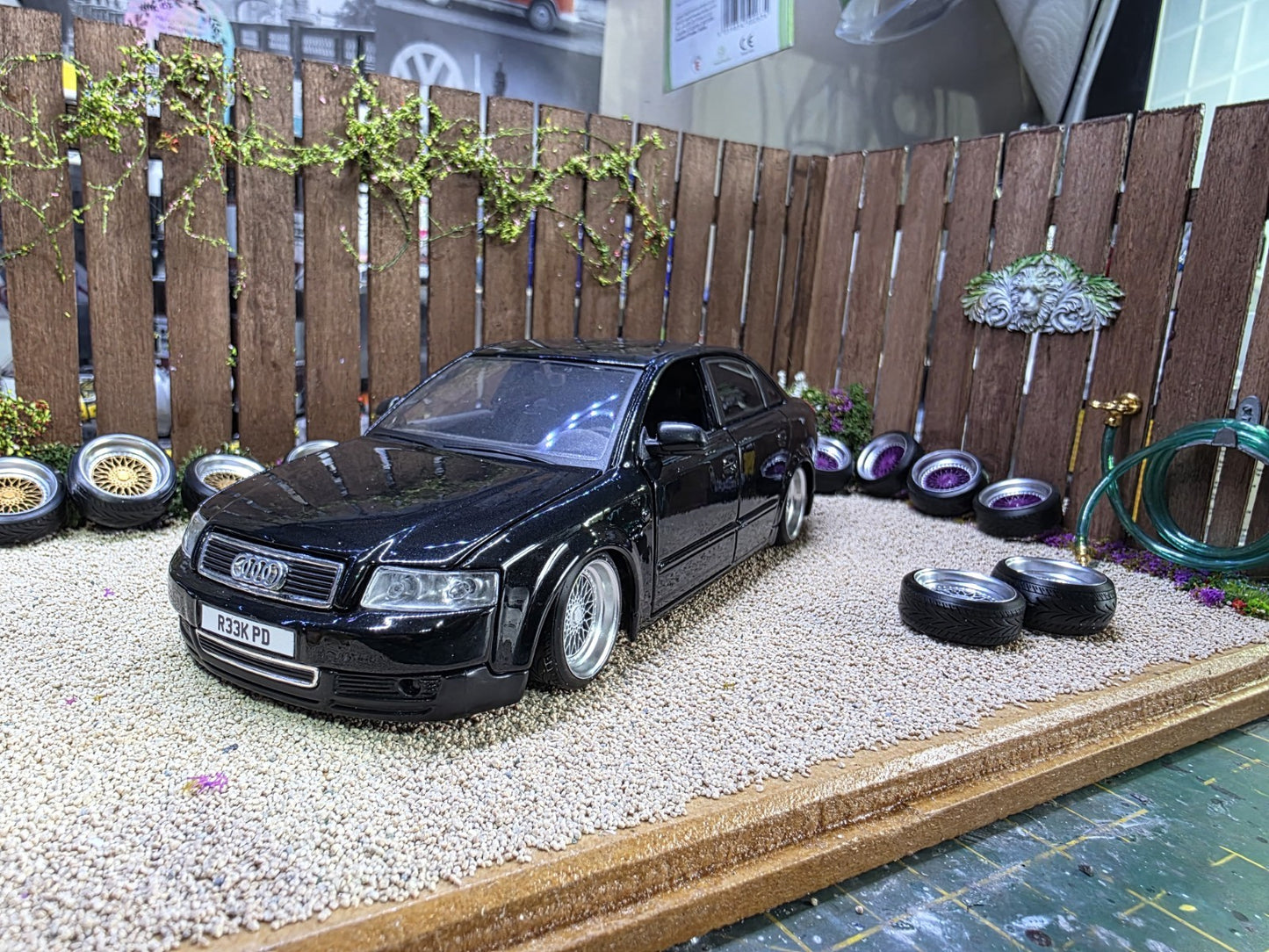 1/24 scale BBS RS Silver painted Set