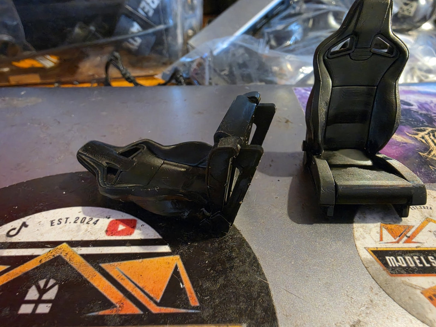 1/18 Scale Sparco Wingback Style Seats